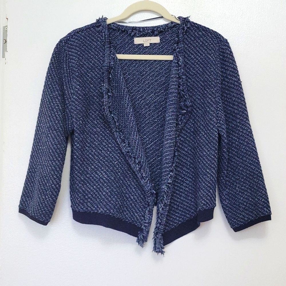 Euc, Loft Blazer Jacket, M, Multi Colored - image 1